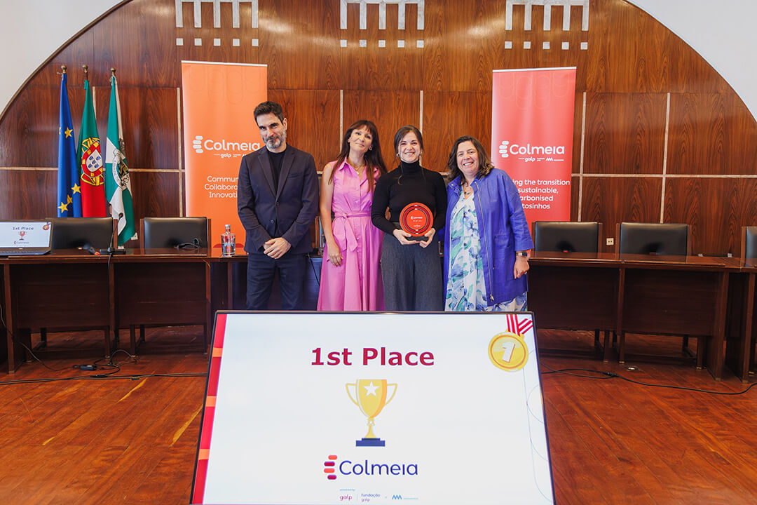 First place winner with jury